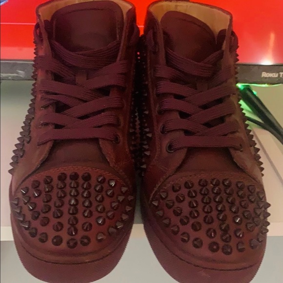 Red bottoms sneakers sz 8 - Picture 3 of 3